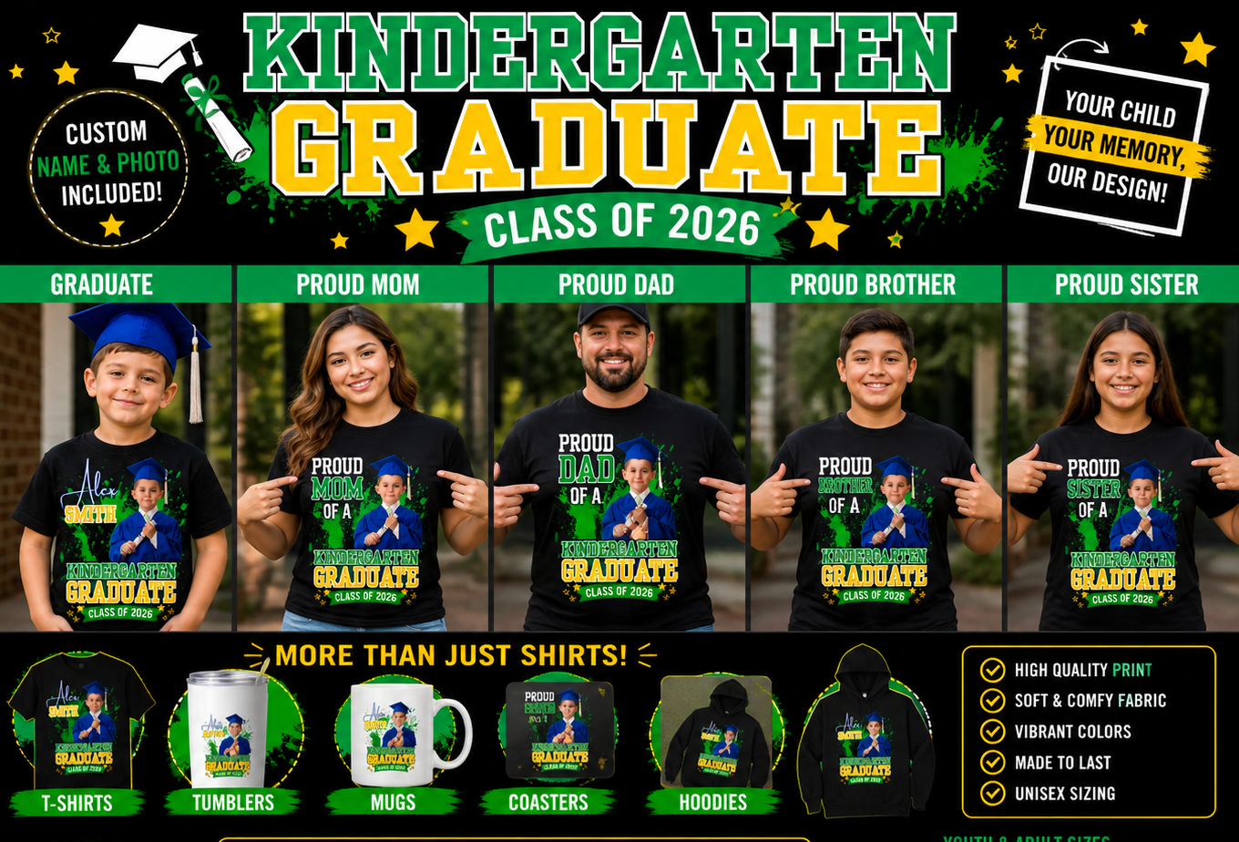 Custom Kids T-Shirt | Personalized Youth Tee | Graduation shirt | Birthday shirt