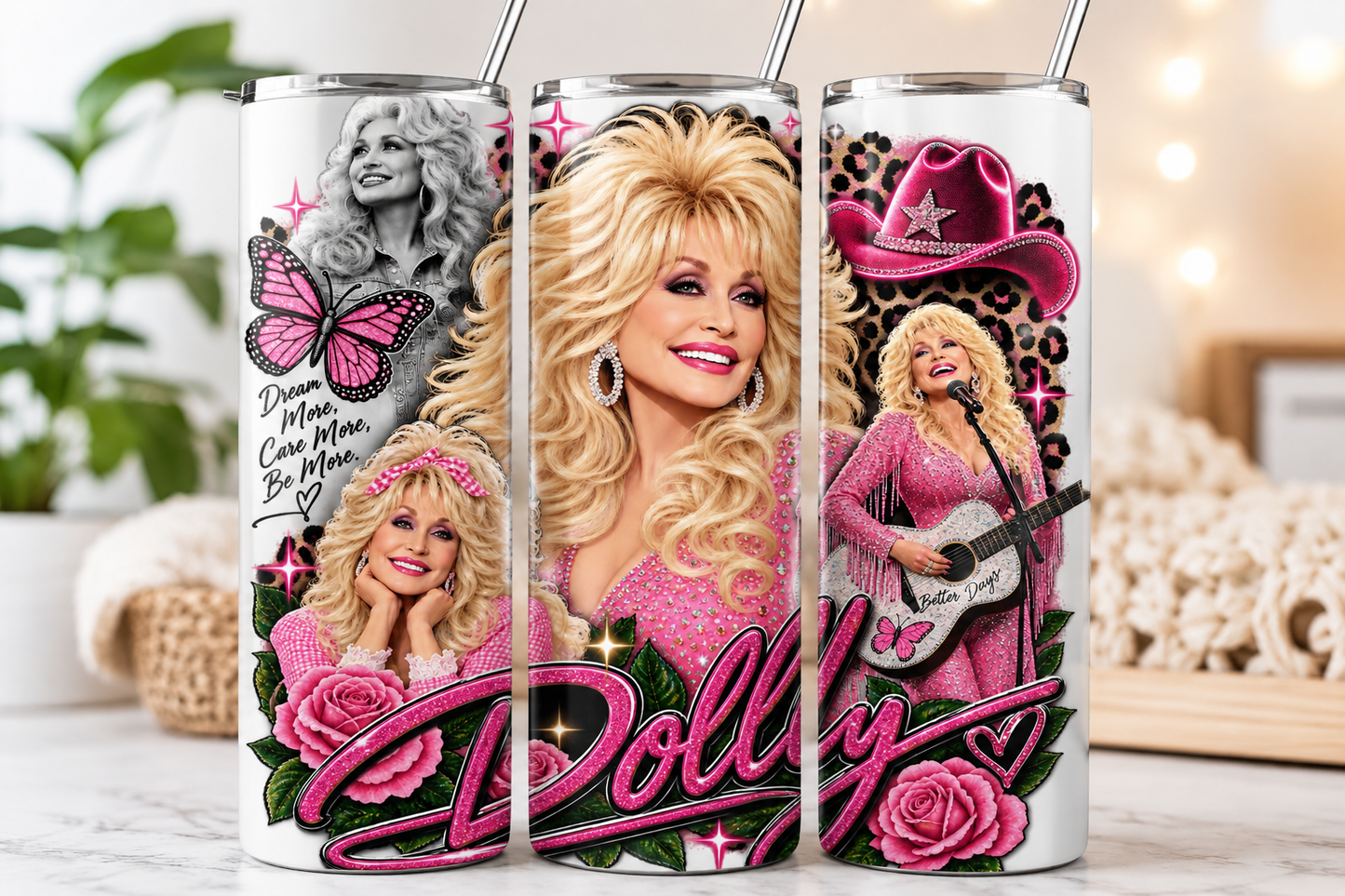 Dolly Inspired Gift Set | Graphic T-Shirt, 20 oz Tumbler, Mug & Tote Bag