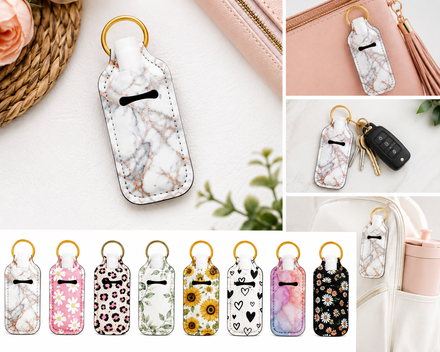 Cute Lip Balm Holder Keychain | Lip Balm Holder Bag Charm | Keychain Lip Balm Holder