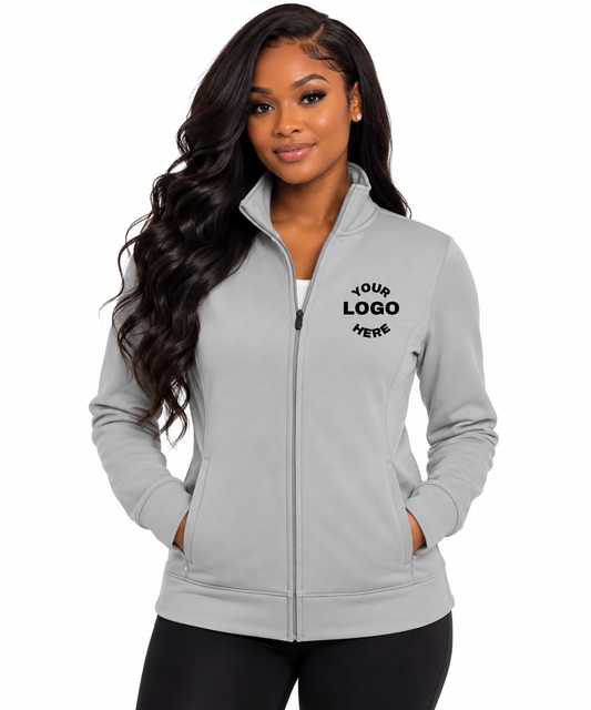 Custom Branded Full-Zip Jacket | Women’s Personalized Business Apparel