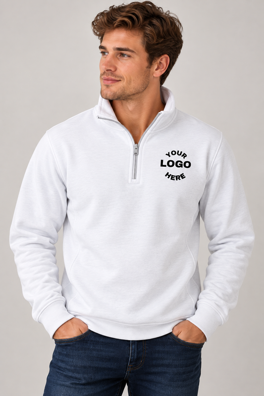 Custom Branded Men’s 1/4-Zip Sweatshirt - Team Pullover