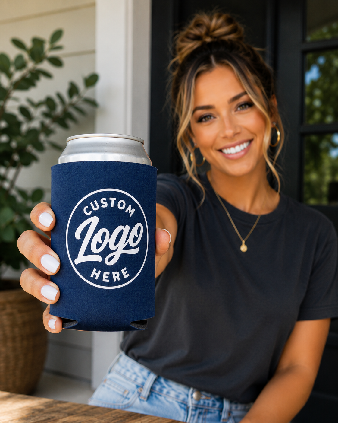 20-Pack Custom Can Koozies | Personalized Can Coolers with Your Logo | Bulk Party & Event Favors