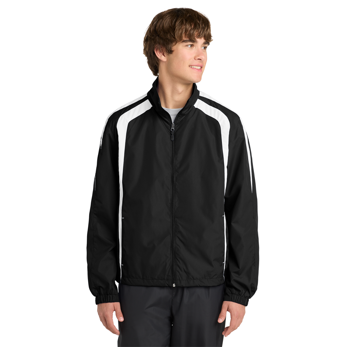 Custom Color block Raglan Jacket – DTF Printed