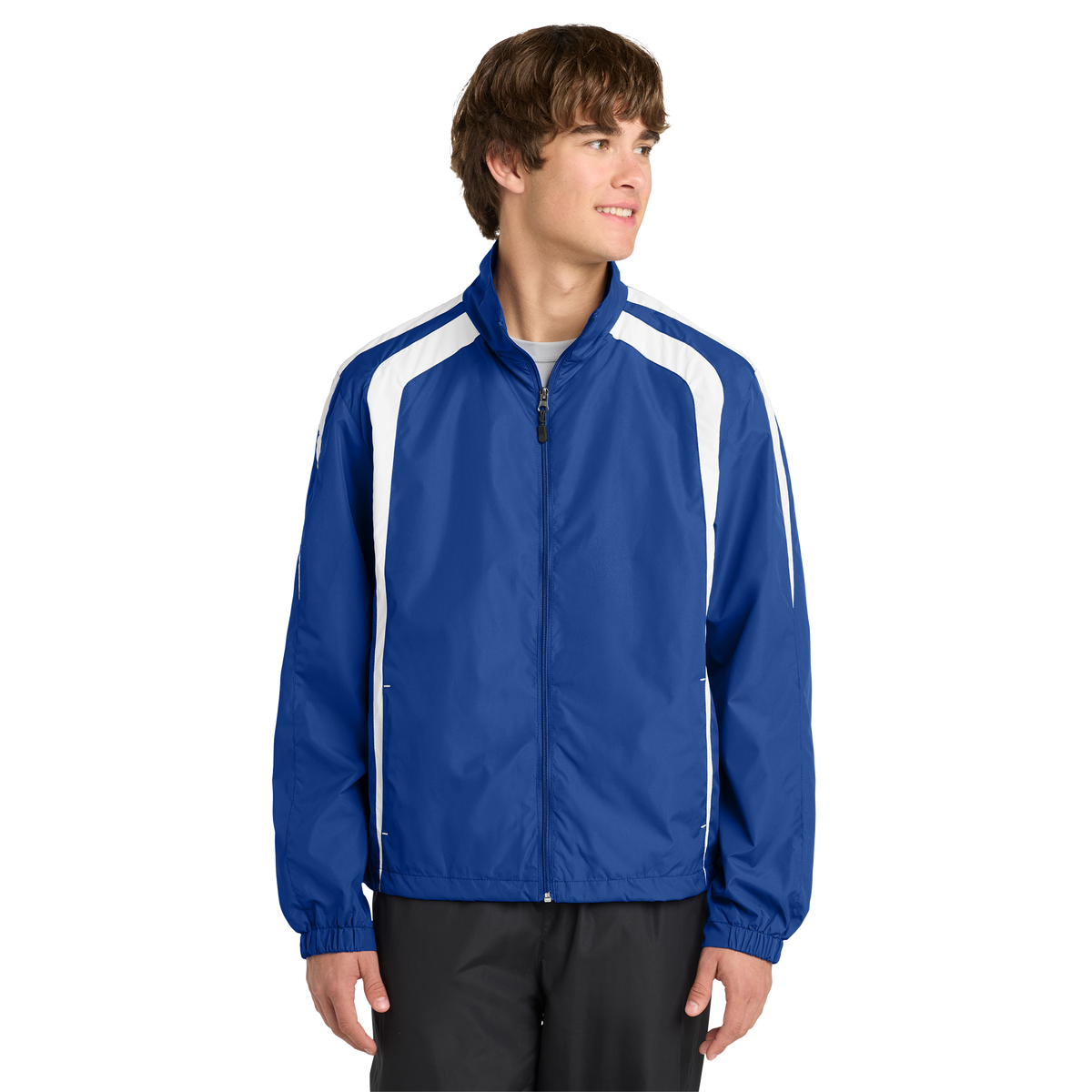 Custom Color block Raglan Jacket – DTF Printed