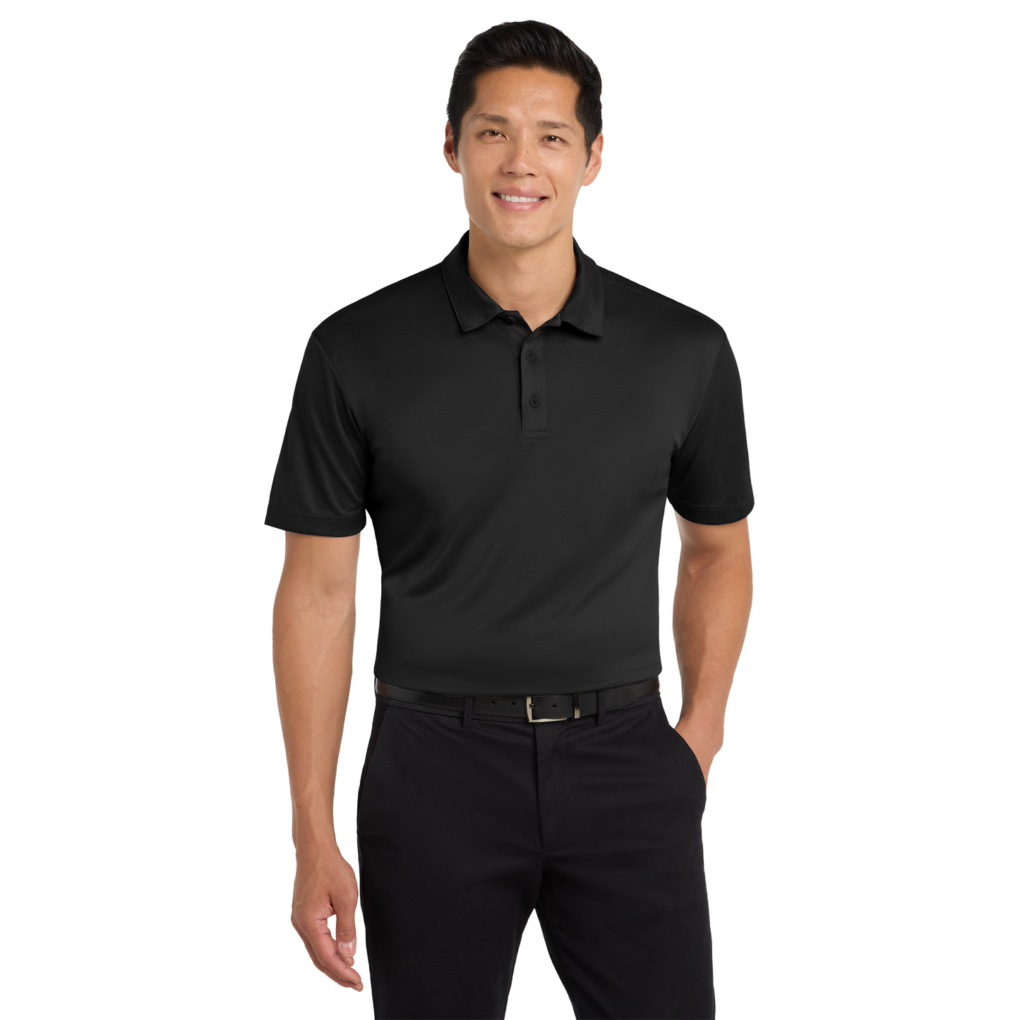 Custom Port Authority® Silk Touch™ Performance Polo | Personalized Company Logo Polo Shirt | Moisture-Wicking Business Uniform