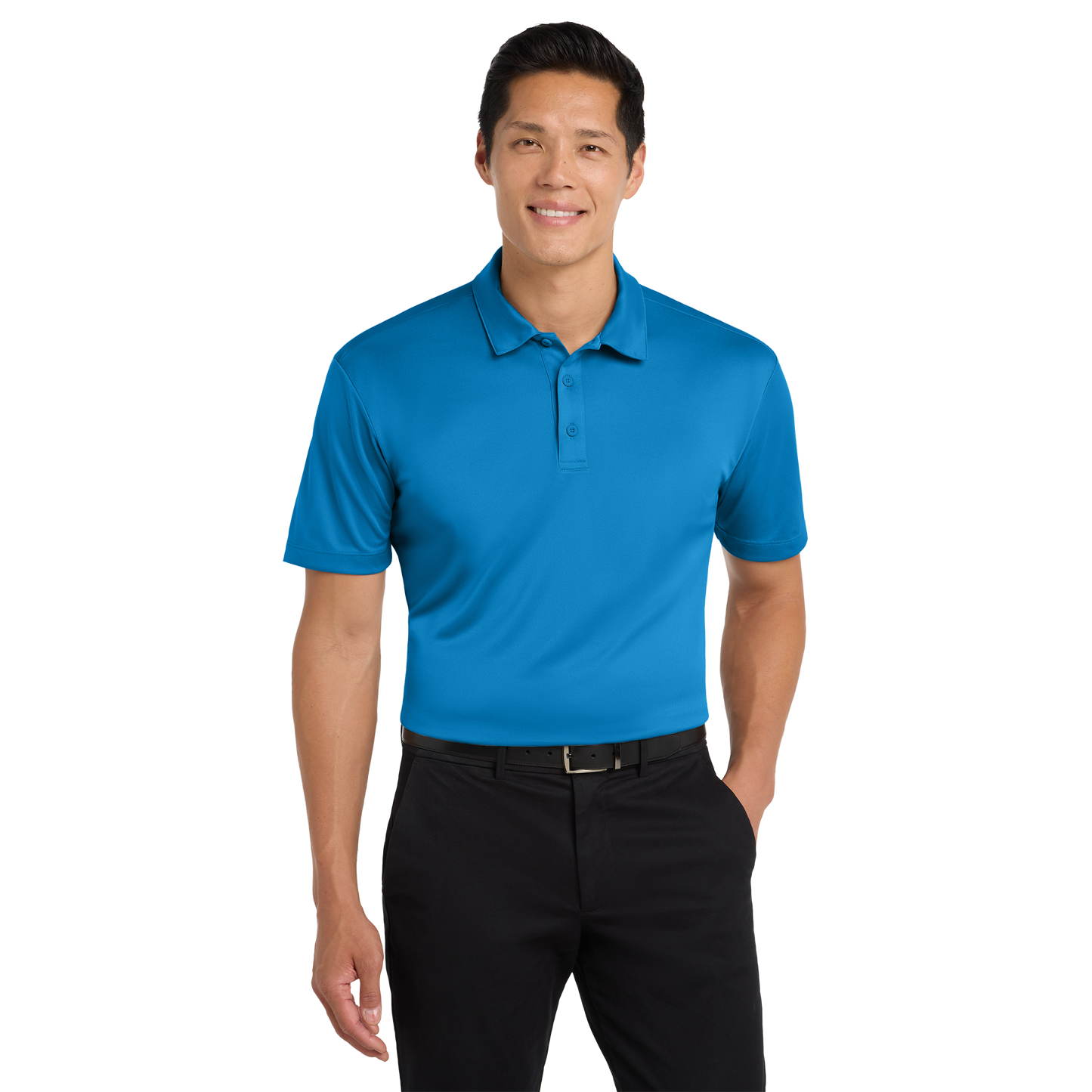 Custom Port Authority® Silk Touch™ Performance Polo | Personalized Company Logo Polo Shirt | Moisture-Wicking Business Uniform