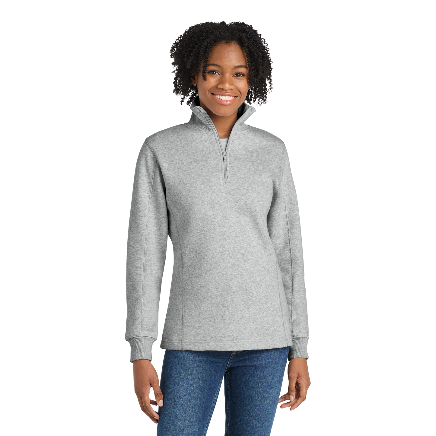 Custom Women’s 1/4-Zip Sweatshirt – Branded Team Pullover