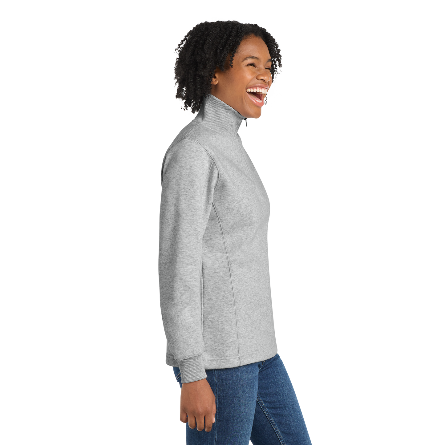 Custom Women’s 1/4-Zip Sweatshirt – Branded Team Pullover