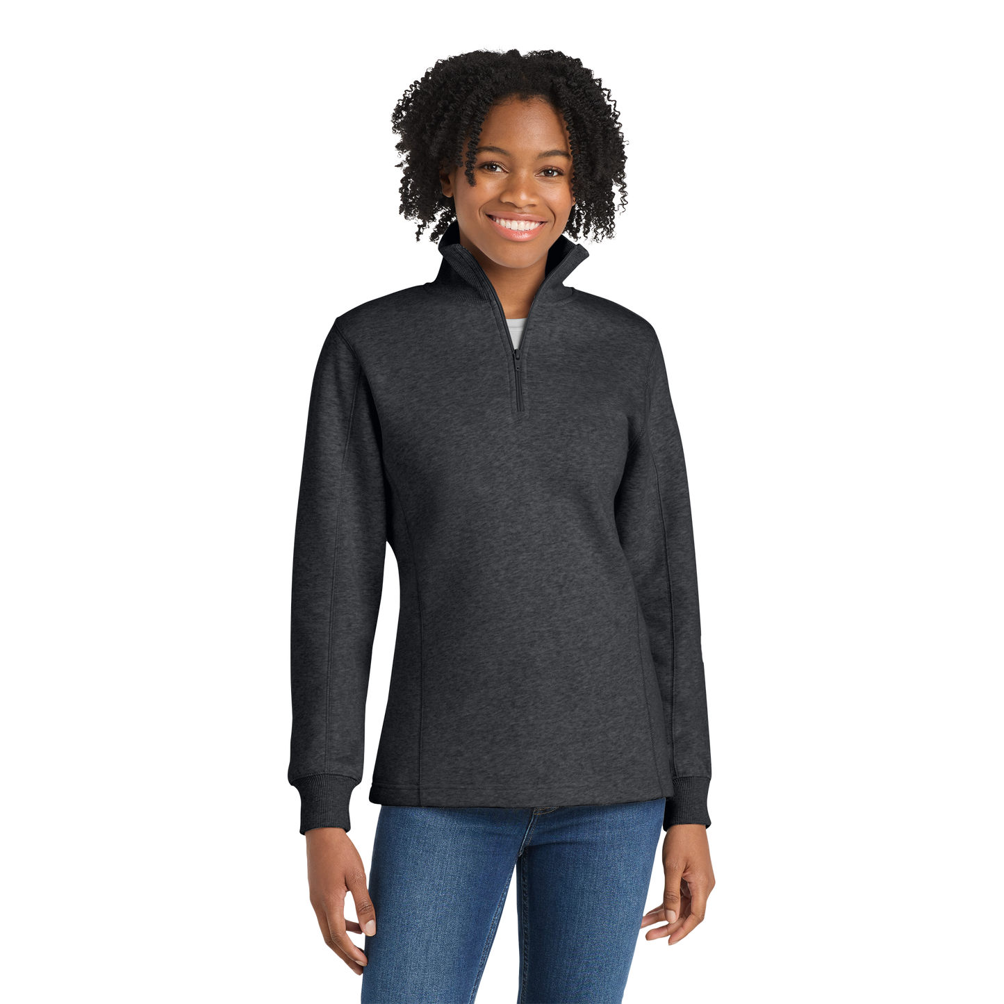 Custom Women’s 1/4-Zip Sweatshirt – Branded Team Pullover