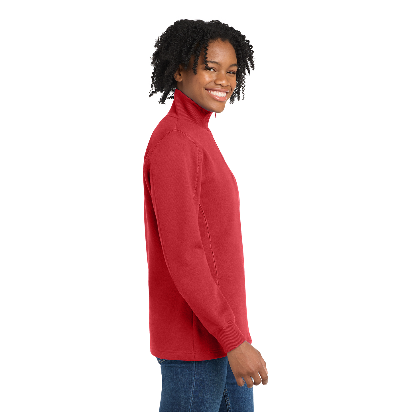 Custom Women’s 1/4-Zip Sweatshirt – Branded Team Pullover