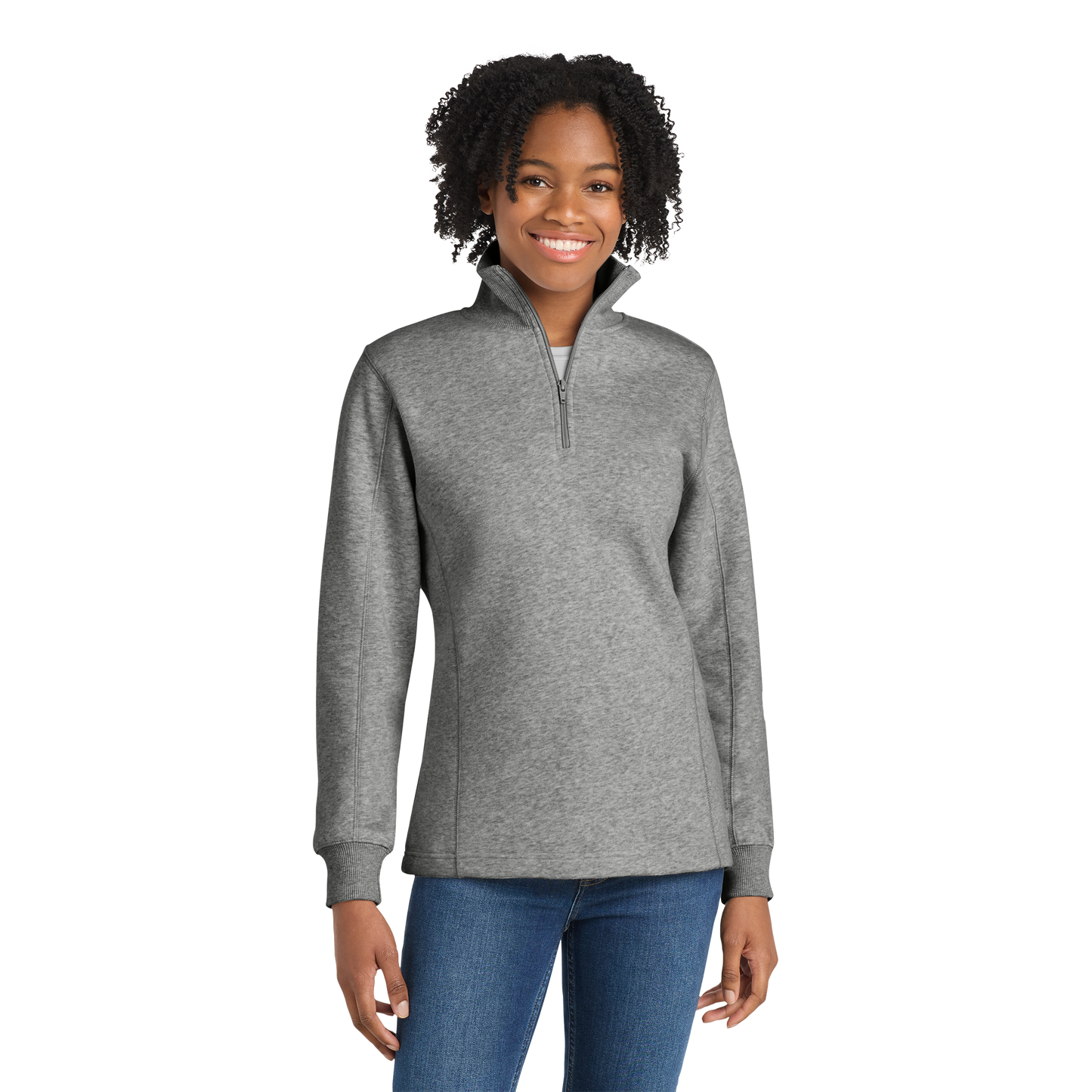 Custom Women’s 1/4-Zip Sweatshirt – Branded Team Pullover