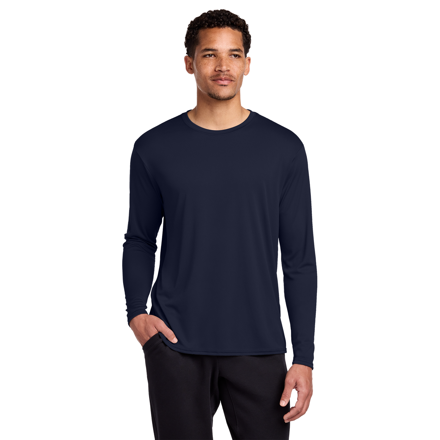 Port & Co™ Long Sleeve Performance Tee | UPF 50 Moisture-Wicking Shirt