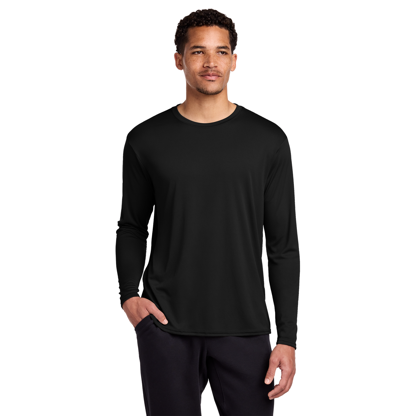 Port & Co™ Long Sleeve Performance Tee | UPF 50 Moisture-Wicking Shirt