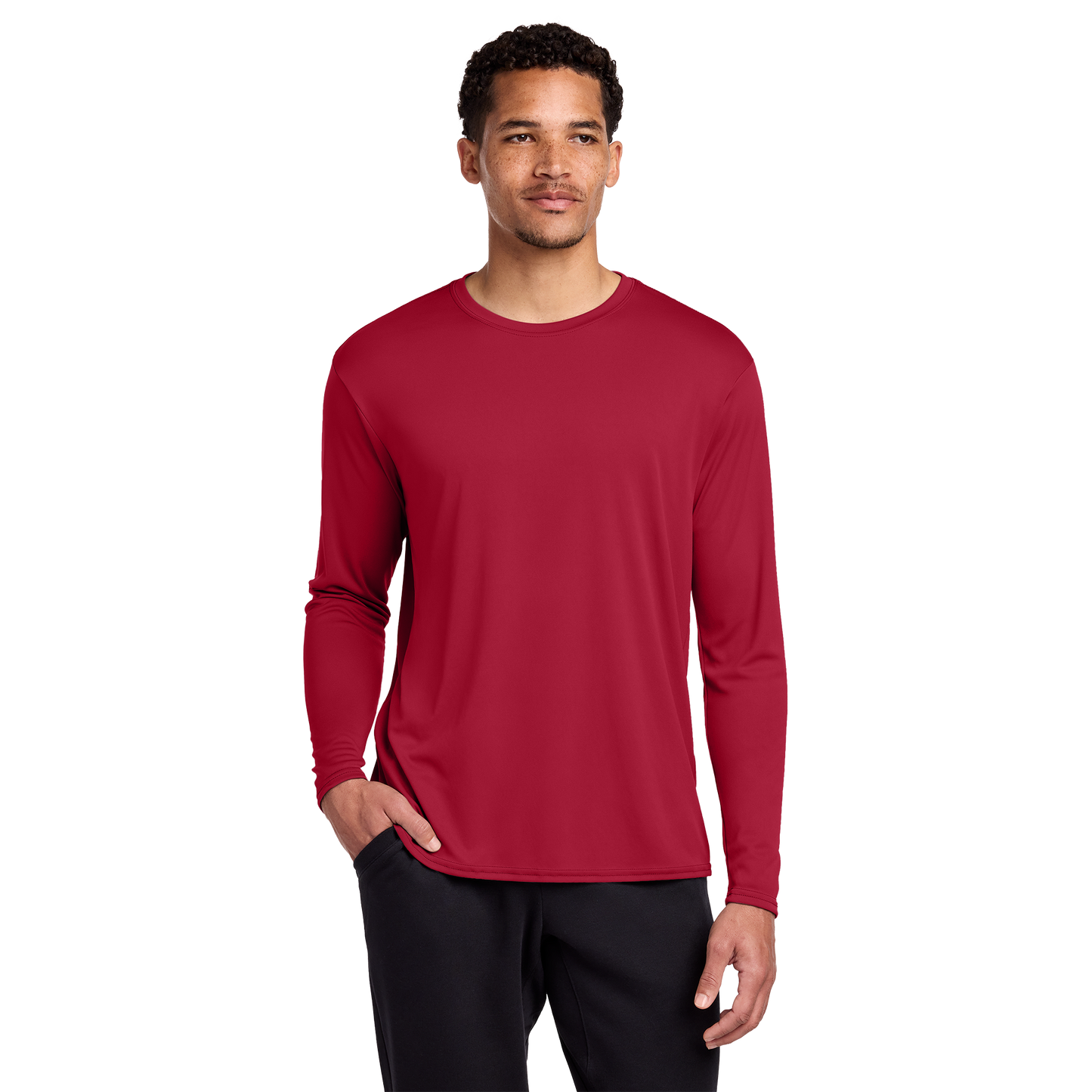 Port & Co™ Long Sleeve Performance Tee | UPF 50 Moisture-Wicking Shirt