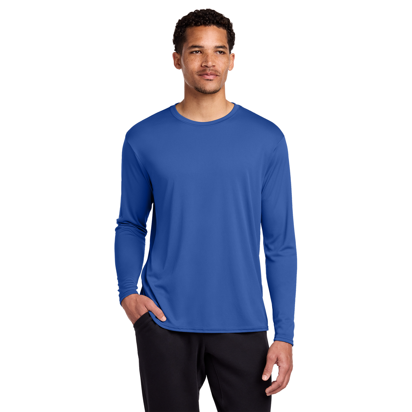 Port & Co™ Long Sleeve Performance Tee | UPF 50 Moisture-Wicking Shirt