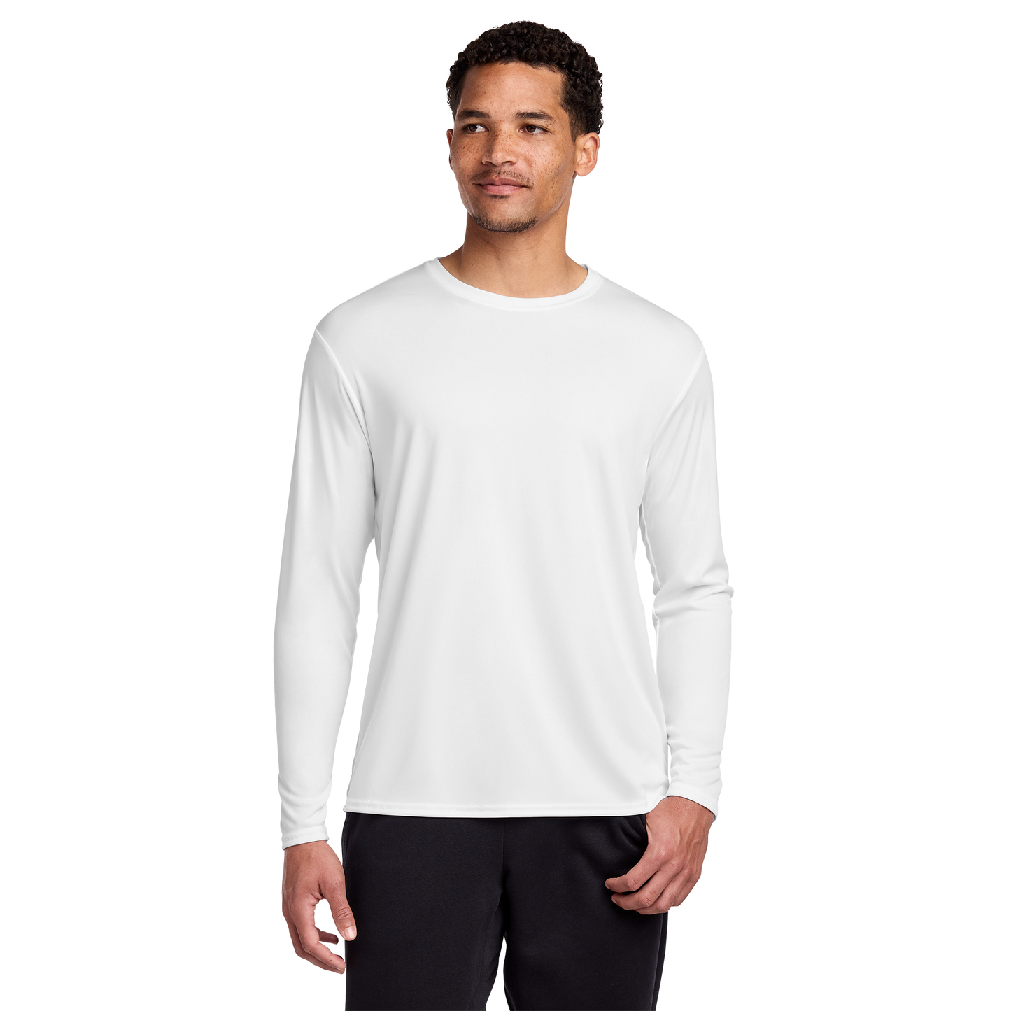 Port & Co™ Long Sleeve Performance Tee | UPF 50 Moisture-Wicking Shirt