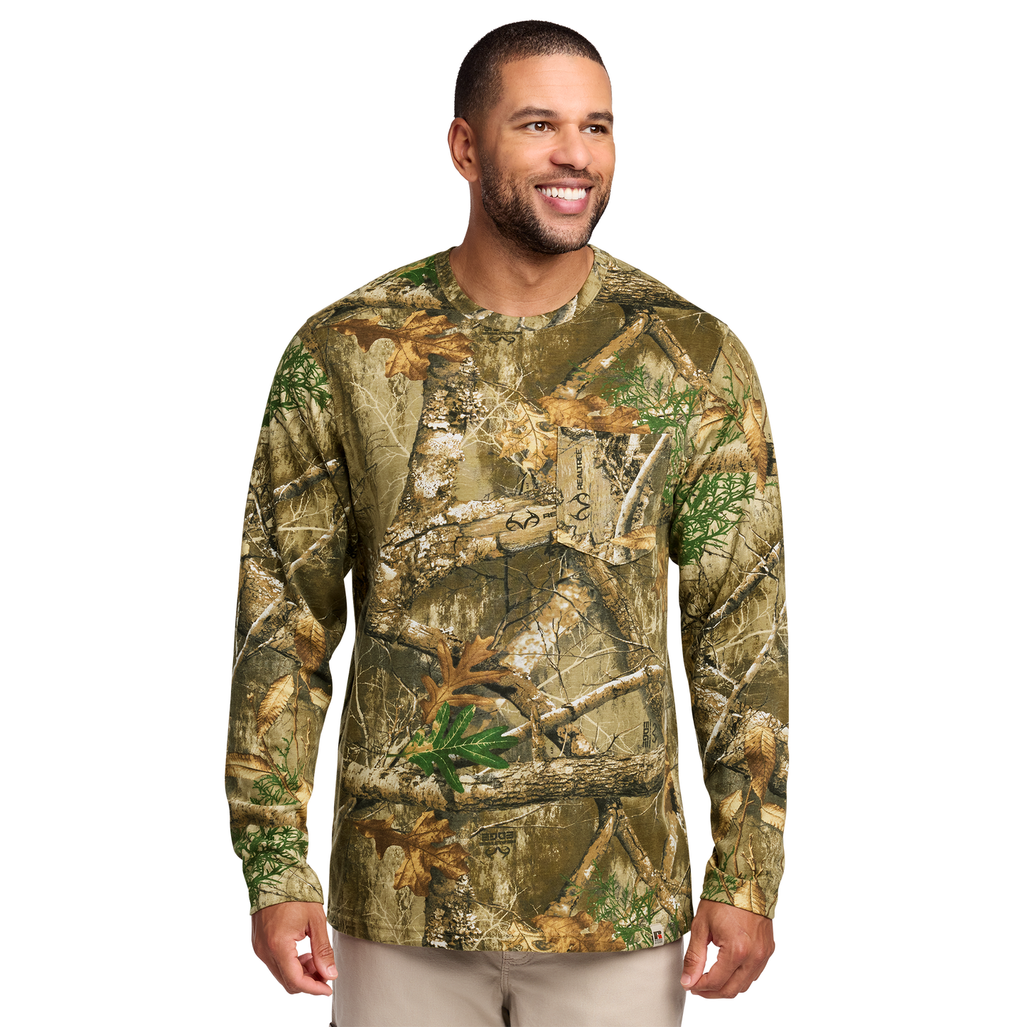 Custom Russell Outdoors™ Realtree® Long Sleeve Tee | Personalized Camo Shirt with Your Logo | Hunting & Outdoor Apparel