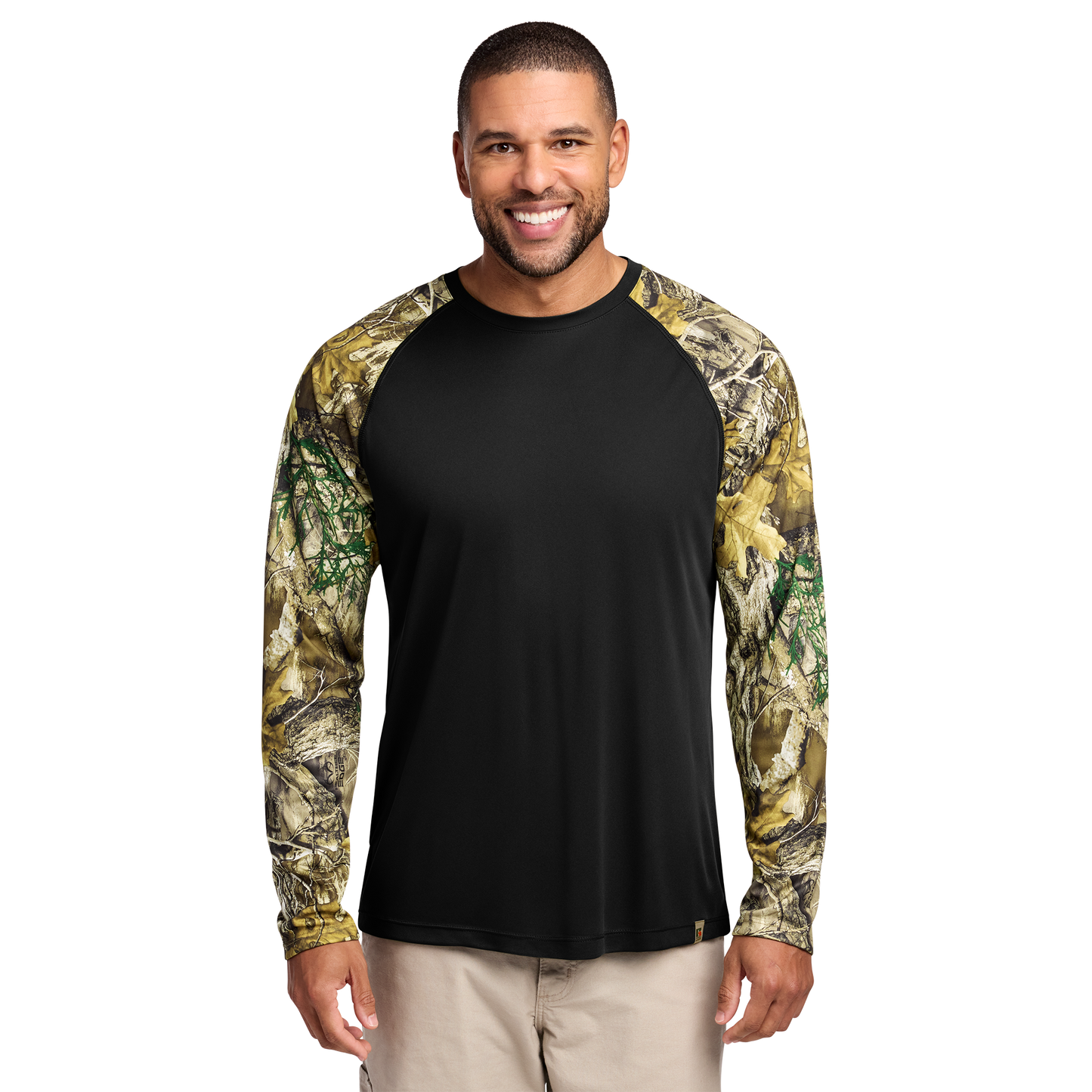 Custom Russell Outdoors™ Realtree® Colorblock Performance Tee | Personalized Camo Performance Longsleeve | Hunting, Outdoor & Work Apparel