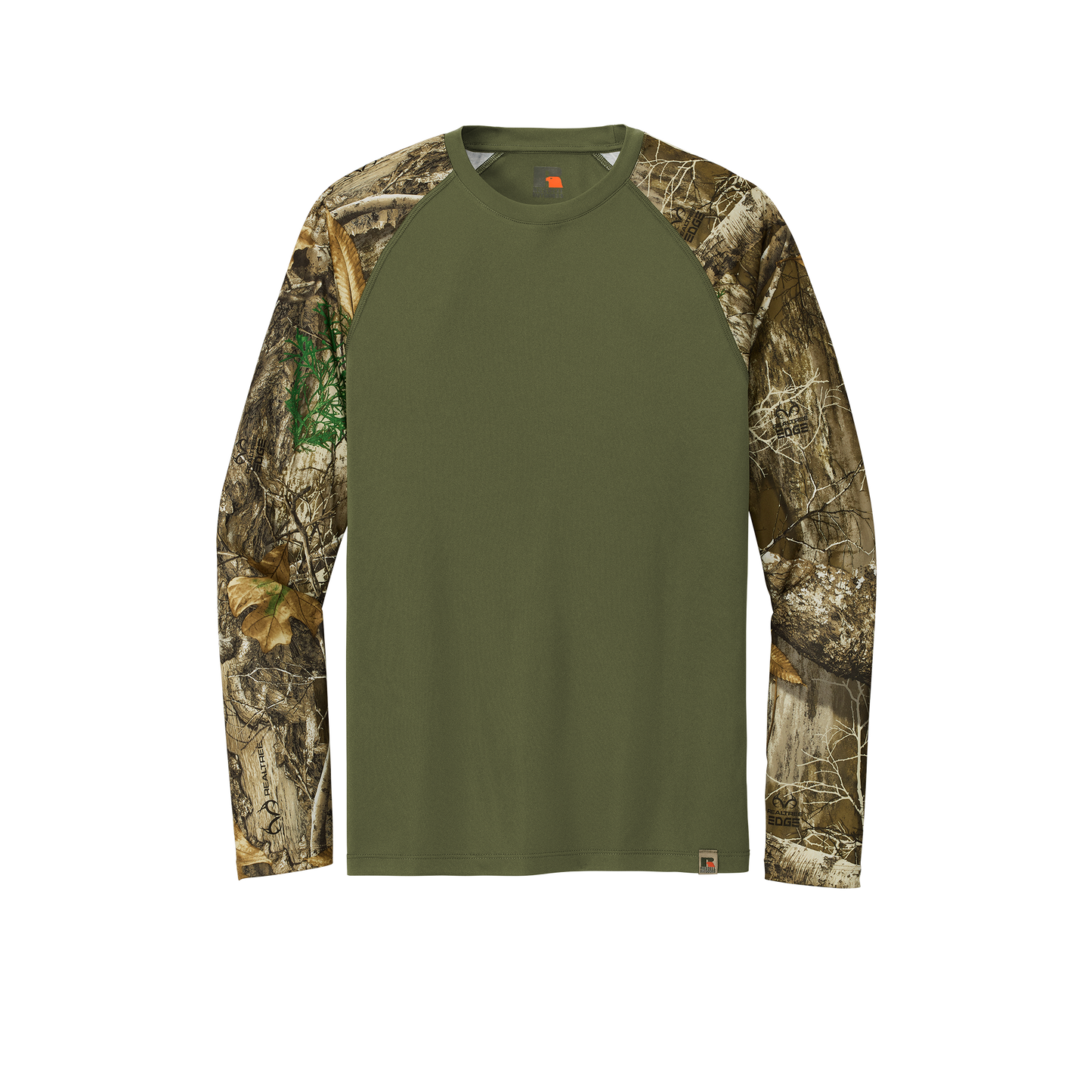 Custom Russell Outdoors™ Realtree® Colorblock Performance Tee | Personalized Camo Performance Longsleeve | Hunting, Outdoor & Work Apparel