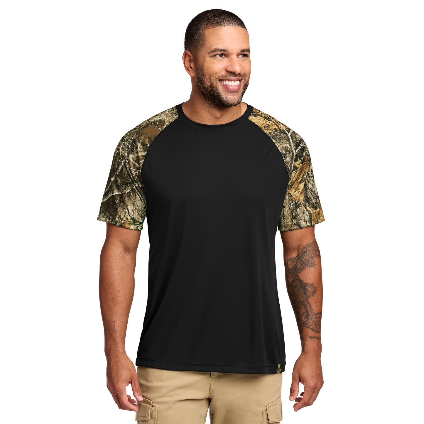 Custom Russell Outdoors™ Realtree® Colorblock Performance Tee | Personalized Camo Performance Longsleeve | Hunting, Outdoor & Work Apparel