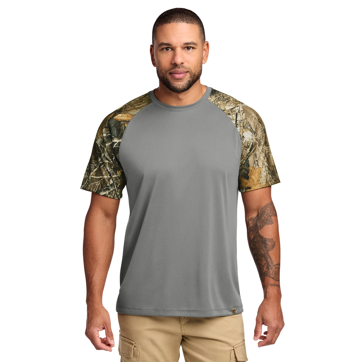 Custom Russell Outdoors™ Realtree® Colorblock Performance Tee | Personalized Camo Performance Longsleeve | Hunting, Outdoor & Work Apparel