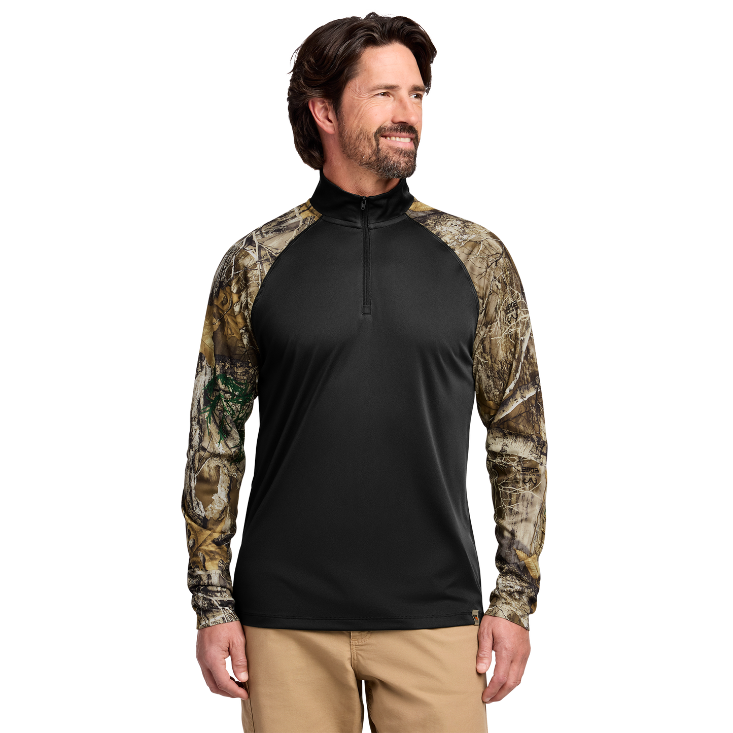 Custom Russell Outdoors™ Realtree® Color block Performance 1/4-Zip | Personalized Hunting Pullover | Custom Logo Outdoor Apparel