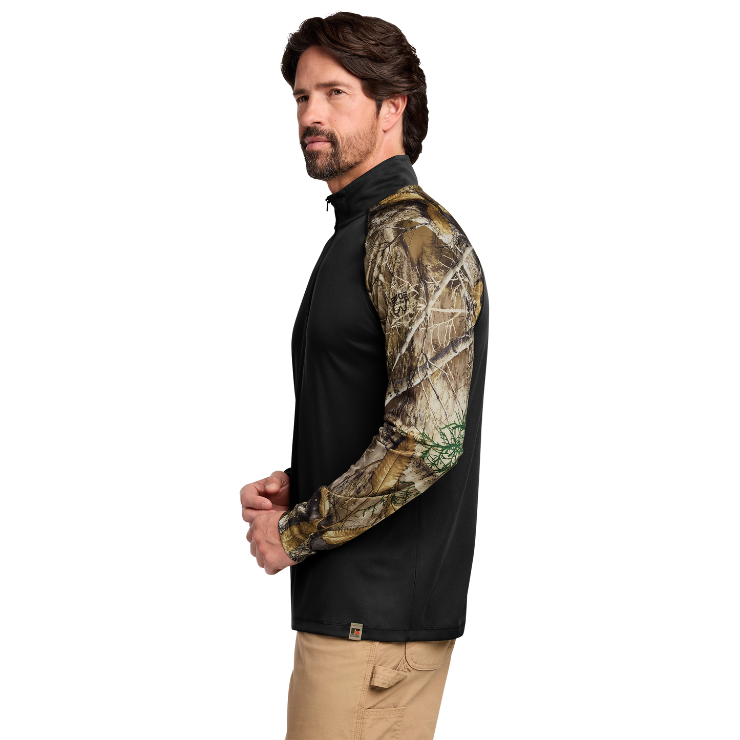 Custom Russell Outdoors™ Realtree® Color block Performance 1/4-Zip | Personalized Hunting Pullover | Custom Logo Outdoor Apparel