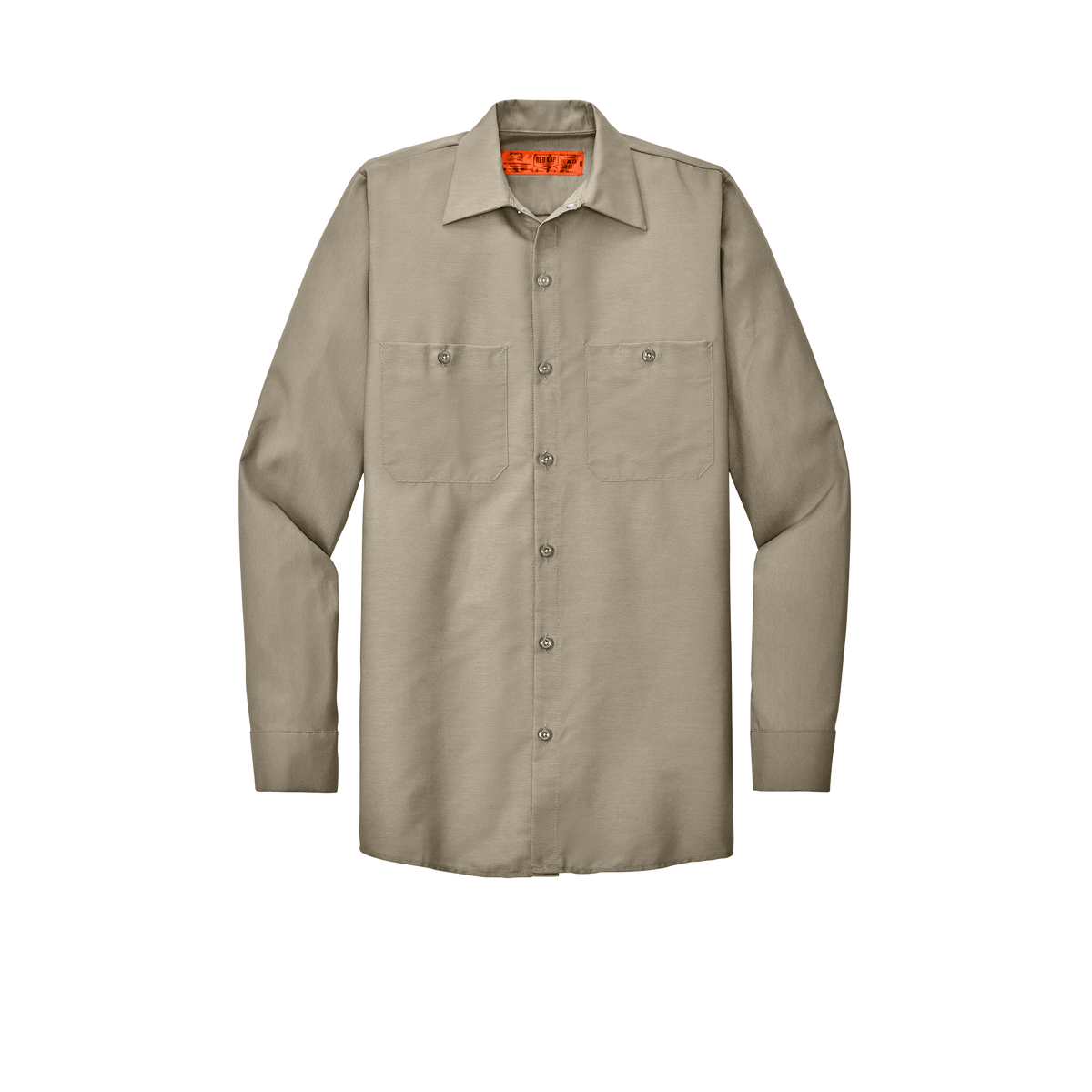 Custom Red Kap® Men’s Long Sleeve Industrial Work Shirt | Work Uniform Shirt | Workwear