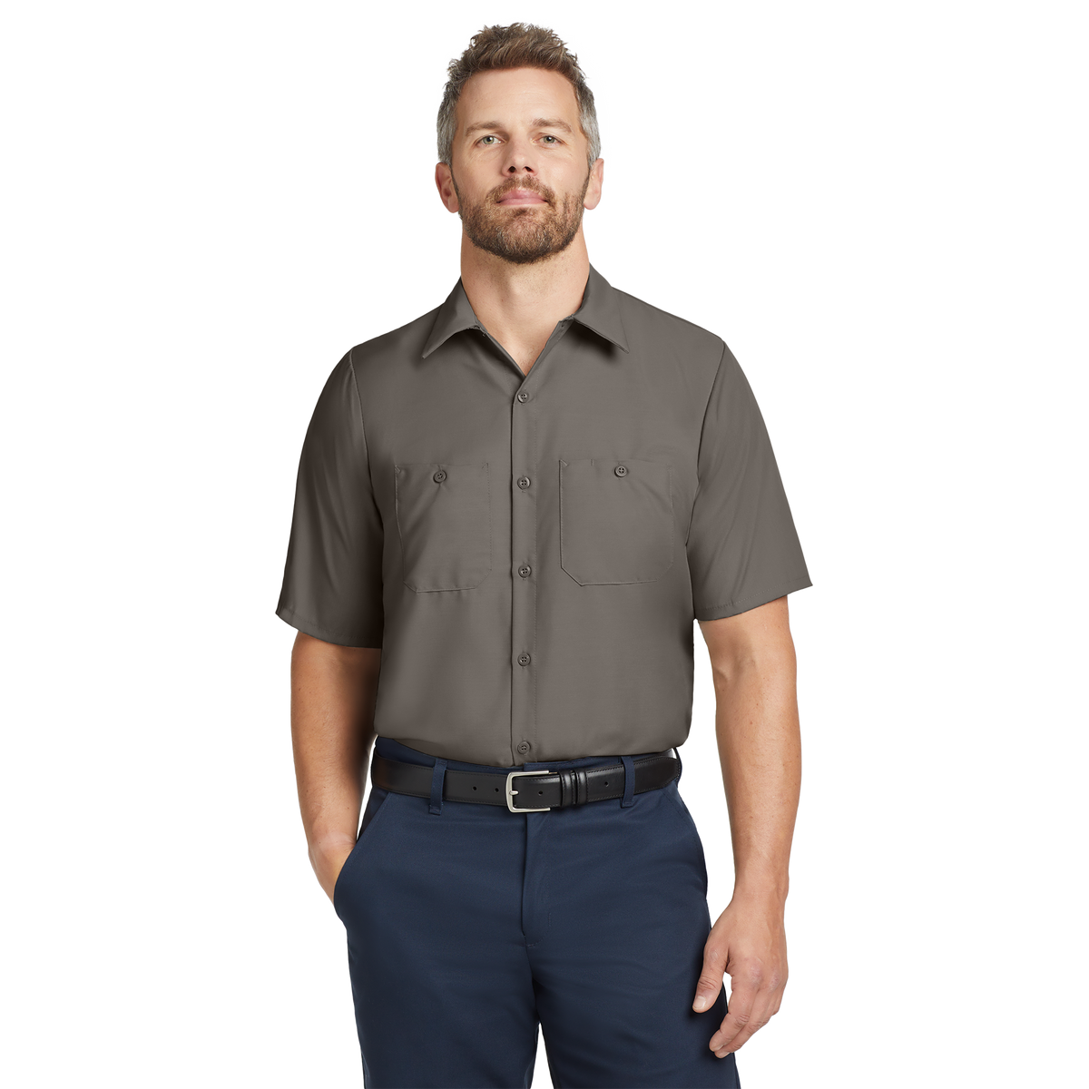Custom Red Kap® Short Sleeve Industrial Work Shirt | Work Uniform