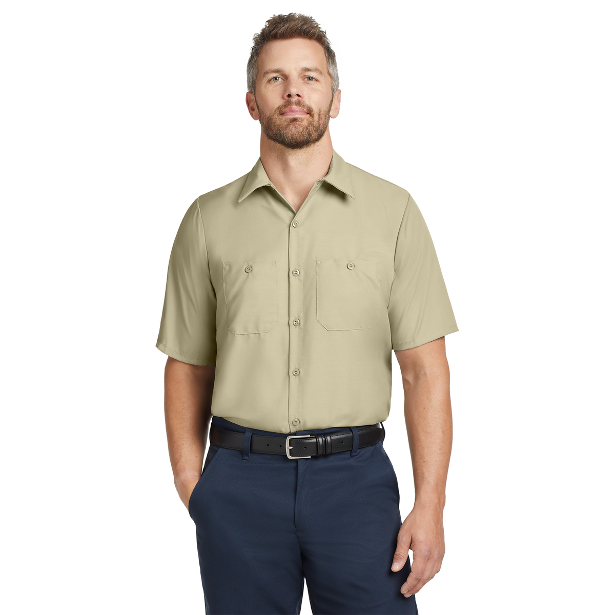 Custom Red Kap® Short Sleeve Industrial Work Shirt | Work Uniform