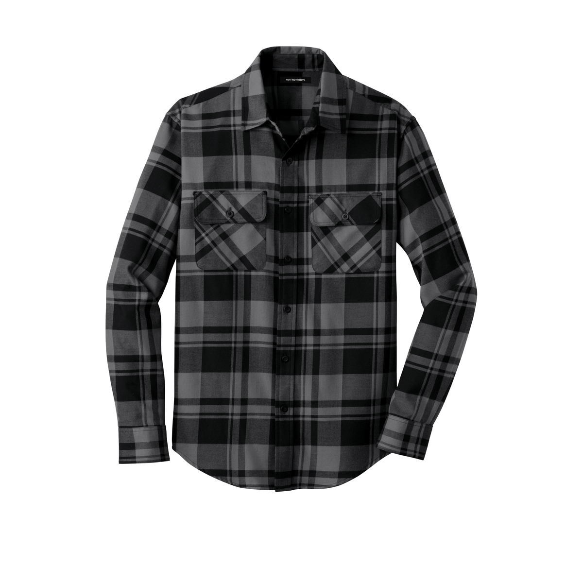 Men's Flannel Shirt | W668 | Blank Plaid Flannel Shirt