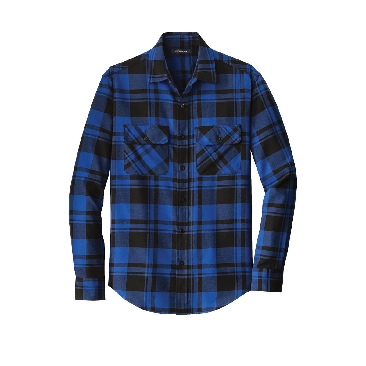 Men's Flannel Shirt | W668 | Blank Plaid Flannel Shirt