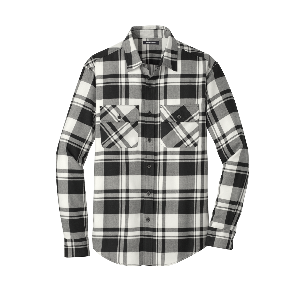 Men's Flannel Shirt | W668 | Blank Plaid Flannel Shirt