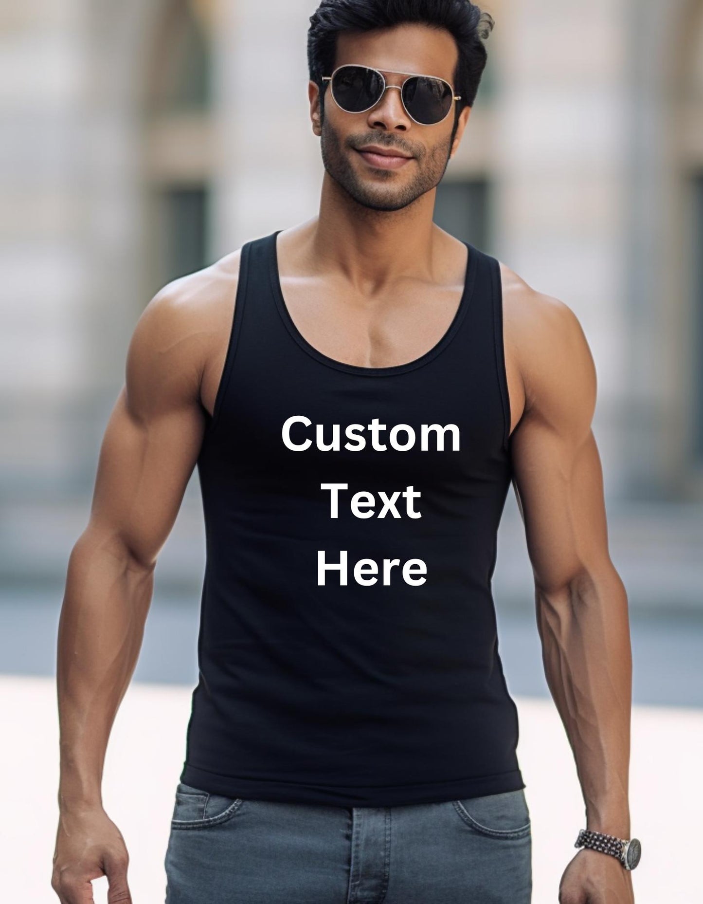 Custom Tank Top, Fitness Tank, Gender-Neutral Muscle Tee, Custom Workout Tank, Unisex Gym Tank, Muscle Tank"
