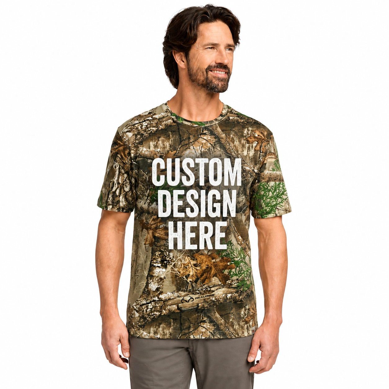 Custom Russell Outdoors™ Realtree® Tee | Personalized Camo T-Shirt | Custom Logo Hunting Shirt | Outdoor Business Apparel | RU100