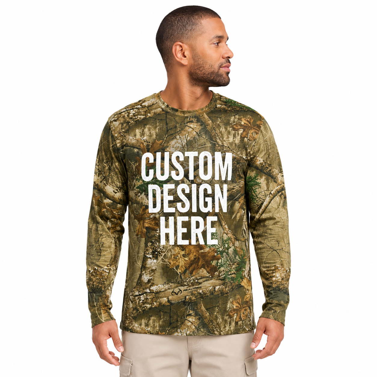 Custom Russell Outdoors™ Realtree® Long Sleeve Tee | Personalized Camo Shirt with Your Logo | Hunting & Outdoor Apparel